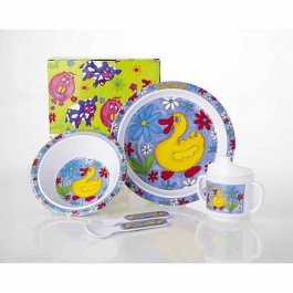 Gimex Kinder-Camping-Geschirr Set Ente