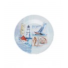 Gimex Camping-Geschirr Set Melamin Marine Muschel
