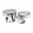 Proviant-Boxen Edelstahl 3er Set