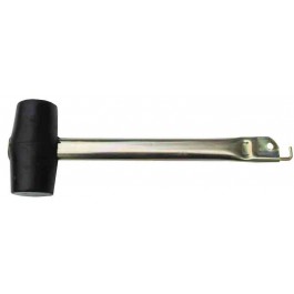 Gummihammer mit Metallgriff + Heringsauszieher