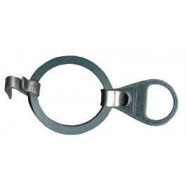 Spezial-Gummiring mit Heringslasche und Alu-Haken