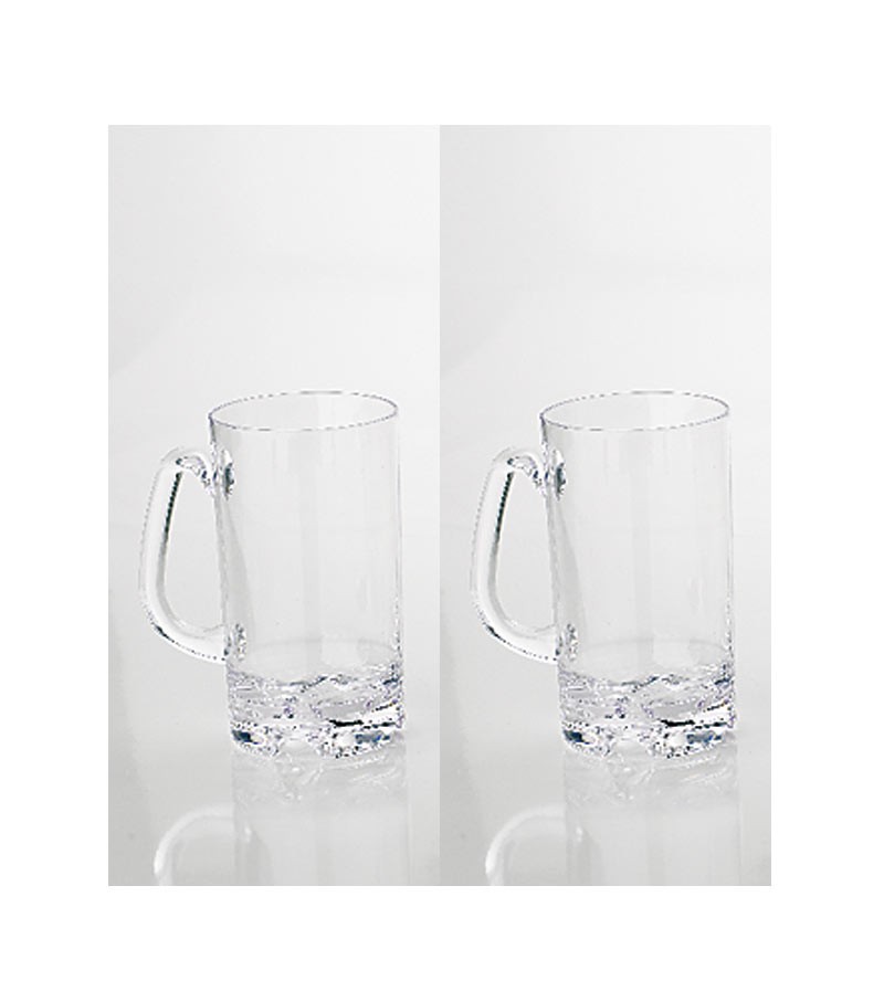 BRUNNER Bierkrug Aus Polykarbonat, 550 Ml, 2 Stück – Campingtauglich & Bruchsicher