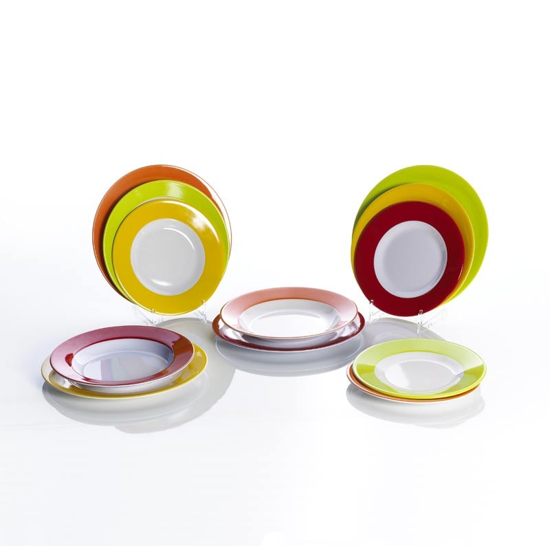 Gimex Rainbow 12 tlg Melamin Geschirr-Set Neu Gimex Rainbow 12 tlg Melamin Geschirr-Set Neu