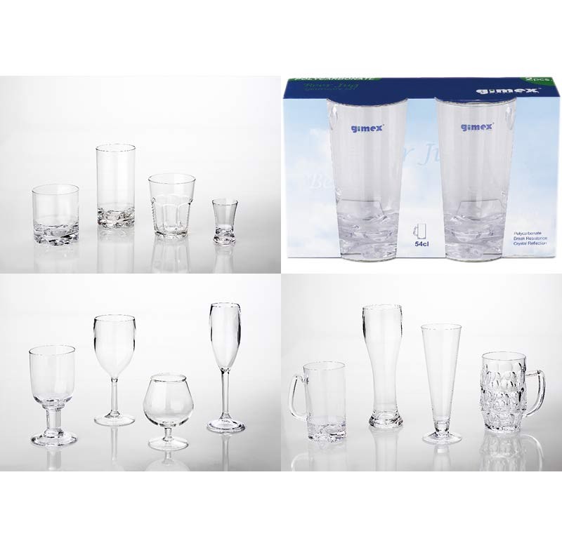 300ml Acryl Trinkglas klar Camping Gläser Zubehör Trink Glas 