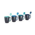 Gimex Delphin Becher-4er-Set mit Löffel