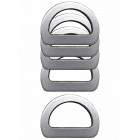 Halbrundringe aus Aluminium mit 14 oder 20 mm lichter Weite (10 Stück)