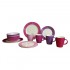 Gimex Camping-Geschirr Set Melamin Purple Rain