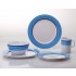 Gimex Melamin Geschirr Set Trendline Blau