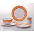 Gimex Melamin Geschirr Set Trendline Orange